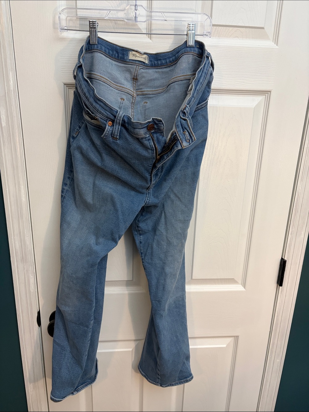 Madewell Light Blue Flare Jeans - Mid Rise Wide Leg